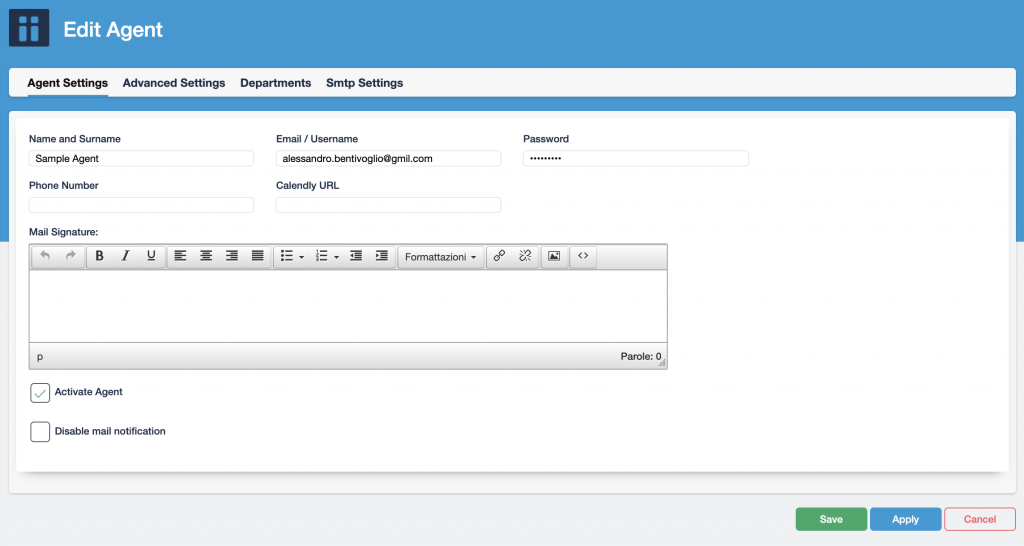 EditAgent-Setup-Agents-ConversionControl-CDP-gestione-agenti